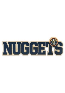 Denver Nuggets Chunky Wood Sign - Blue
