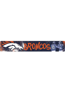 Denver Broncos 21x3.5 X-Metal Graffiti Sign - Navy Blue