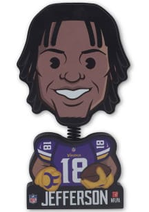 Justin Jefferson Minnesota Vikings Wood Design Bobblehead