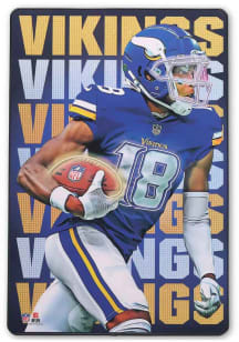 Justin Jefferson Minnesota Vikings Neon Star Sign - Purple