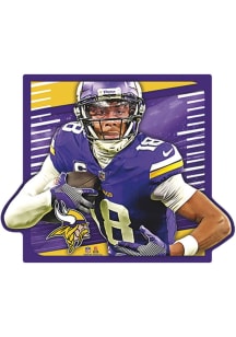 Justin Jefferson Minnesota Vikings Player in Motion Sign - Purple