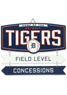 Detroit Tigers Field Metal Sign - Blue