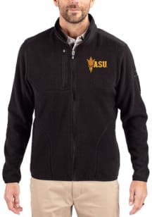 Cutter and Buck Arizona State Sun Devils Mens Black Cascade Sherpa Light Weight Jacket