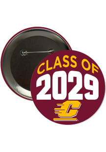 Central Michigan Chippewas 3" Class of 2029 Button - Maroon