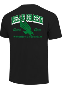 North Texas Mean Green Black Drawn Scrappy Short Sleeve T Shirt