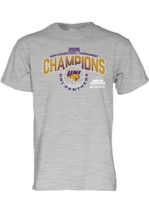 Blue 84 Northern Iowa Panthers Grey 2026 MVC Men's Basketball Tournament Champions Short Sleeve T..