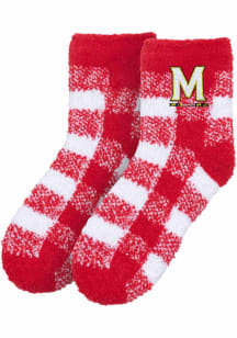 Maryland Terrapins Fuzzy Buffalo Womens Quarter Socks