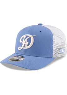New Era Los Angeles Dodgers City Connect 9SEVENTY Trucker Adjustable Hat - Light Blue