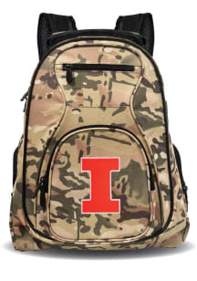 Illinois Fighting Illini Orange Premium Laptop Backpack