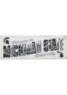 Michigan State Spartans Traditons Wood Sign - Green