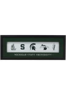 Michigan State Spartans Framed Glass Picture Frame - Green