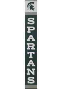 Michigan State Spartans Vertical Wood Sign - Green
