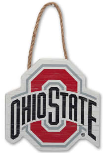 Ohio State Buckeyes Hanging Wood Sign - Red
