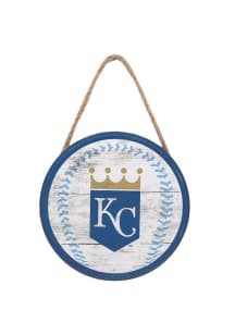 Kansas City Royals Hanging Wood Sign - Blue