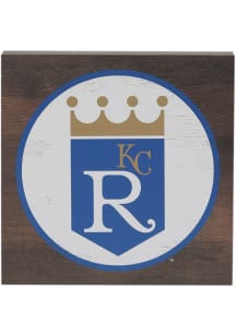 Kansas City Royals Deep Wood Block Sign - Blue