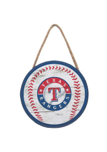 Texas Rangers Hanging Wood Sign - Blue
