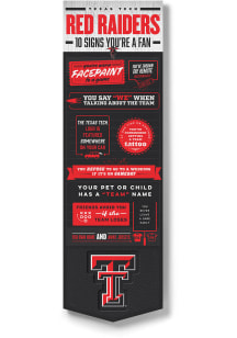 Texas Tech Red Raiders Wall Art Sign - Black