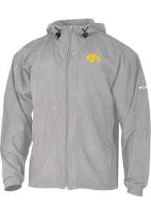 Columbia Iowa Hawkeyes Mens Grey Prodigy Light Weight Jacket