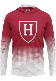 ProSphere Harvard Crimson Mens Crimson Hex Pro Long Sleeve Hoodie