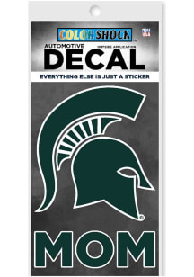 Michigan State Spartans Mom Auto Decal - Green