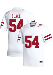 Brendan Black   Nebraska Cornhuskers White NIL Name And Number Football Jersey