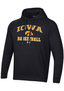 Under Armour Iowa Hawkeyes Mens Black Basketball Rival Long Sleeve Hoodie