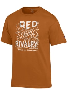 Champion Texas Longhorns Orange Football Red River Rivalry Short Sleeve T Shirt