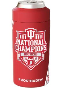 Indiana Hoosiers CFP National Champions 2025 Stripe Universal Frost Buddy Stainless Steel Coolie