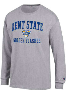 Champion Kent State Golden Flashes Grey MAC Arch Jersey Long Sleeve T Shirt