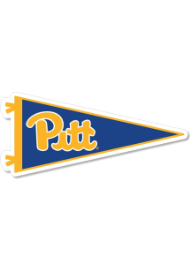 Pitt Panthers 3.5" Pennant Rugged Stickers - Blue