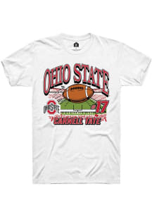 Carnell Tate Ohio State Buckeyes White NIL Name Number Net Short Sleeve Player T Shirt