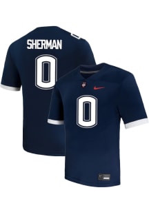 K’von Sherman  Nike UConn Huskies Navy Blue NIL Name And Number Football Jersey