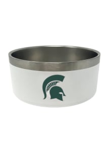 Michigan State Spartans Stainless Steel Dog Pet Bowl Green