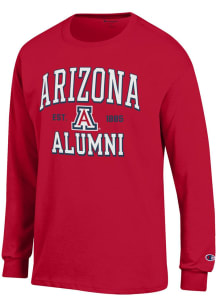 Champion Arizona Wildcats Cardinal Red Est Date Alumni Jersey Long Sleeve T Shirt