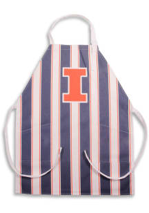 Illinois Fighting Illini Vintage Striped Tailgate BBQ Apron