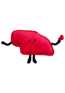 Nebraska State Shape Plush - Red