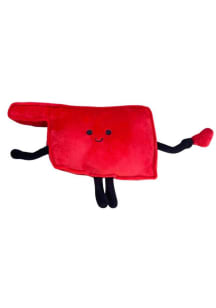 Oklahoma State Shape Plush - Red