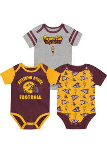 Arizona State Sun Devils Baby Maroon NB Football Star Player One Piece