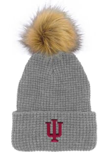 LogoFit Indiana Hoosiers Grey Belgian Womens Knit Hat