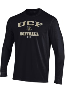 Under Armour UCF Knights Black Softball Performance Long Sleeve T Shirt