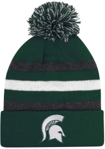 LogoFit Michigan State Spartans Green Jr Halftime Pom Youth Knit Hat