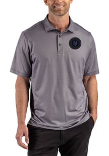 Cutter and Buck New York Mets Black City Connect Lattice Big and Tall Polo