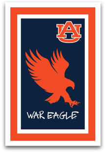 Auburn Tigers War Eagle Slogan Garden Flag - Navy Blue