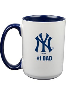 New York Yankees Dad 15oz Ceramic Mug - White