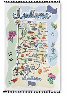 Indiana Fish-Kiss Pom Trim Towel