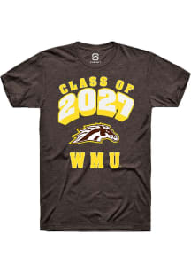 Summit Sportswear Western Michigan Broncos Brown Class of 2027 Short Sleeve T Shirt