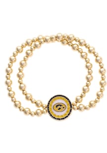 Iowa Hawkeyes Disc Bead Stretch Womens Bracelet