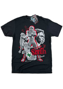 Jeremiah Smith Ohio State Buckeyes Black Football NIL Cutout Short Sleeve Player T Shirt
