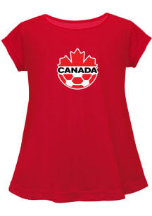 Vive La Fete Canada National Team Toddler Girls Red Quinn Short Sleeve T-Shirt