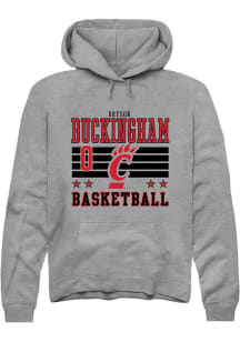 Bryson Buckingham Cincinnati Bearcats Mens Grey NIL Striped Player Hood